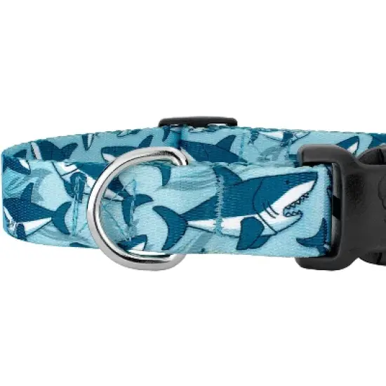 Country Brook Petz Deluxe Sharks Dog Collar and Leash image {3}