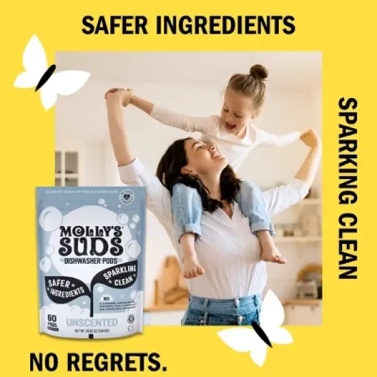 Molly's Suds Dish Pods - Unscented - 60ct image {3}