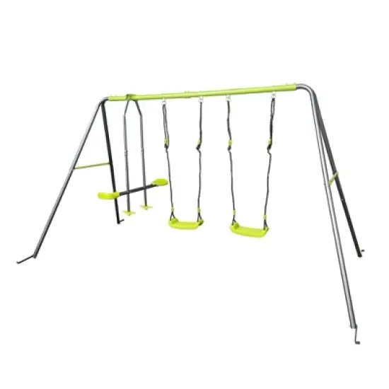 blackish green interesting four function swingset image {1}