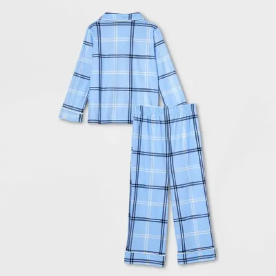 Toddler Plaid Matching Family Pajama Set - Wondershop&trade; Blue image {2}