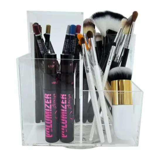 OnDisplay Sky Rotating Acrylic Cosmetic/Makeup Organizer Tray image {2}