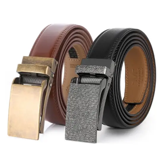 Mio Marino | Men's Snowfall Aureate Ratchet Belt image {6}