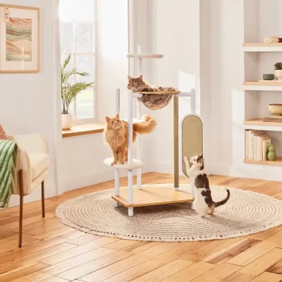 Cat Tree Tower - Cream - 50.25" - Boots & Barkley&trade; image {2}