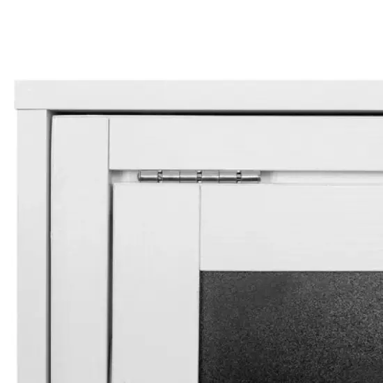 Wall Mount Folding Desk Cabinet with Blackboard White - Danya B. image {12}