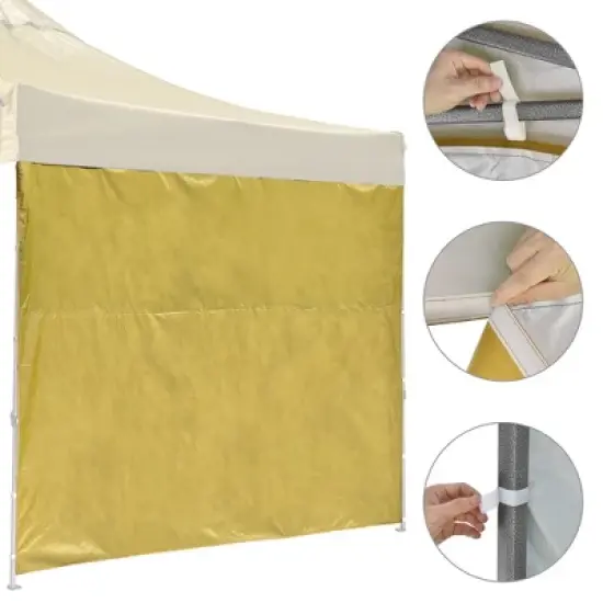 InstaHibit Universal Sidewall UV50+ Fit 10x10 Ft Pop up Canopy 1 Piece Party image {4}