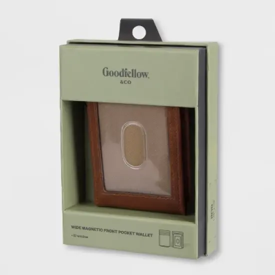 Wide Mag Curved Pocket Wallet - Goodfellow & Co&trade; Tan One Size image {1}