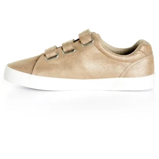 Women's WIDE FIT Sue Leisure Shoe - metallic | EVANS image {3}