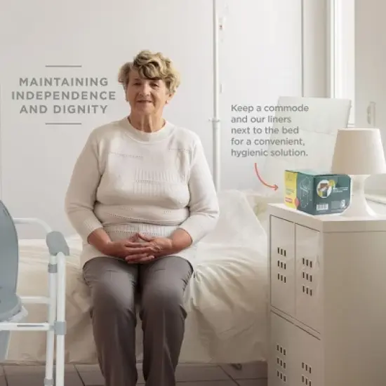 Commode Liners 100-Pack Toilet Bags for Adult Commode Chairs, Camp Toilet, Bucket - Leakproof, Hygienic Closure - Universal Fit - MedicalKingusa image {6}