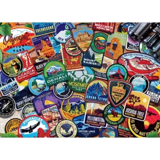 MasterPieces 1000 Piece Puzzle - National Parks Patches - 19.25"x26.75" image {2}