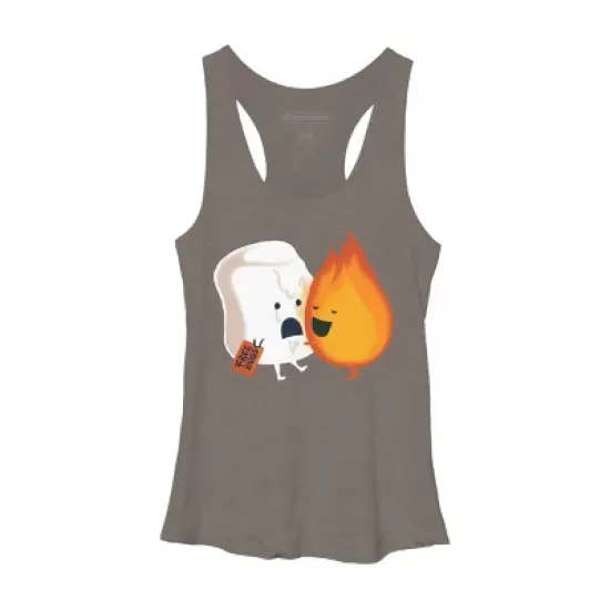 Women's Design By Humans Fire Hug By radiomode Racerback Tank Top image {4}