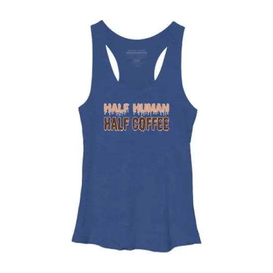Women's Design By Humans Funny Halloween Costume For Coffee Addicts By TeeShirtMadness Racerback Tank Top image {7}