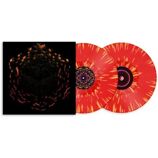 C418 - Minecraft Volume Beta - Red Orange & Yellow Splatter (Colored Vinyl Splatter Orange Yellow) image {1}