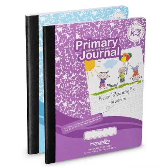 Manaloom Primary Journal Notebook Grades K-2 &ndash; 100 Sheets, 9.75" x 7.5" &ndash; Primary Ruled with Drawing Space image {5}
