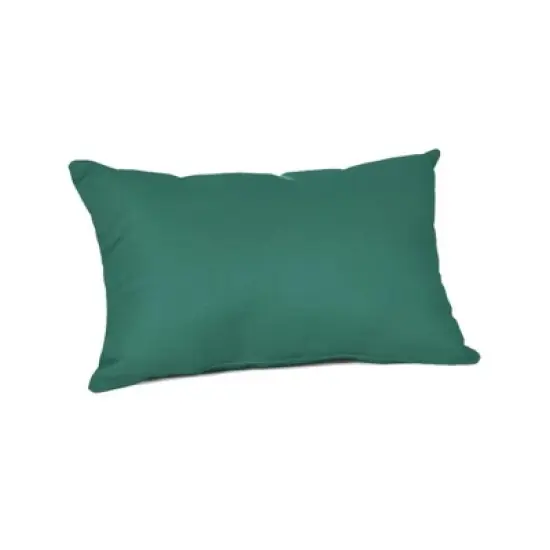 Casual Cushion Solid Sunbrella Fabric 1-Piece Indoor/Outdoor Lumbar Pillow, 19"W x 12"L image {24}