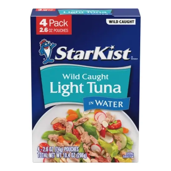 Starkist Chunk Light Tuna Water Pouch -10.4oz / 4pk image {6}