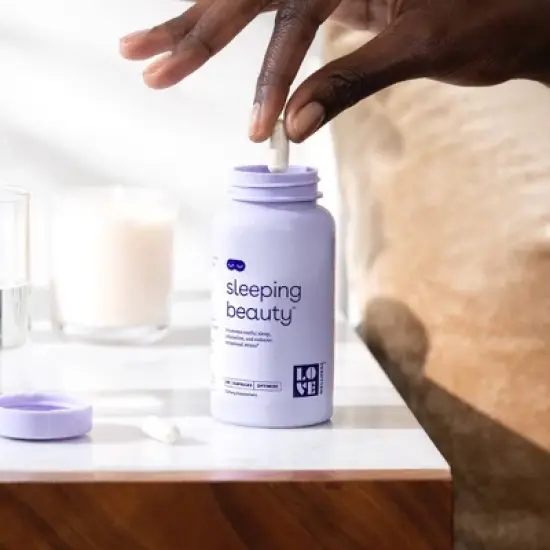 Love Wellness Sleeping Beauty Natural Sleep Aid for Longer and Better Sleep - 60ct image {3}