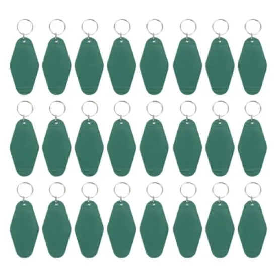 Unique Bargains Blank Vintage Motel Hotel Keychains Key Tag 24 Pcs image {14}
