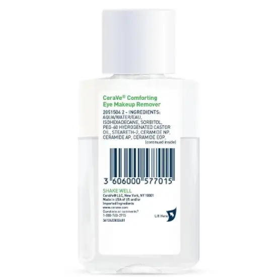 CeraVe Waterproof Liquid Eye Makeup Remover, Travel Size - 4 oz image {12}