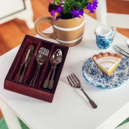The Queen's Treasures 18 Inch Doll 13 Piece Utensil Set and Wooden Holder image {4}