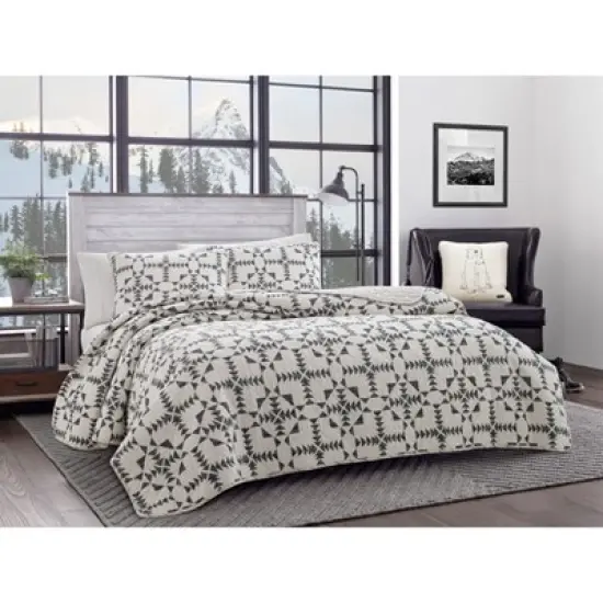 Arrowhead Reversible Quilt Set Charcoal - Eddie Bauer image {4}