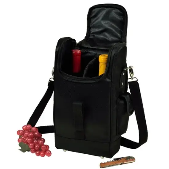 NCAA Army Black Knights Two Bottle Wine Tote w/Corkscrew image {1}