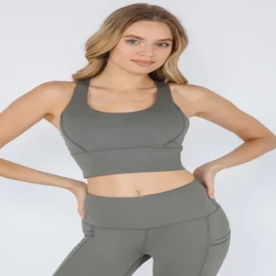 90 Degree By Reflex Womens Lux Racerback Longline Warrior Bra image {6}