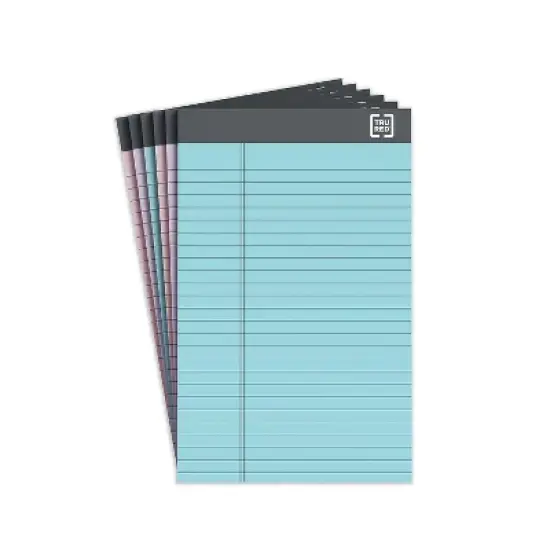 TRU RED Notepads 5" x 8" Narrow Ruled Pastels 50 Sheets/Pad TR57356 image {8}