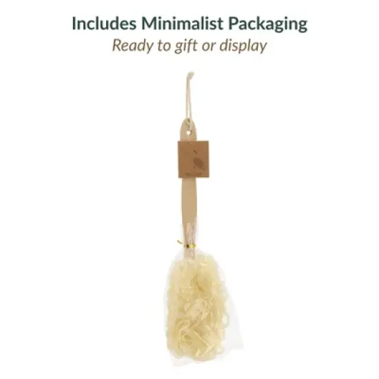Evideco French Home Goods Natural Wood Bath Brush Collection: Deep Cleansing and Relaxing image {2}