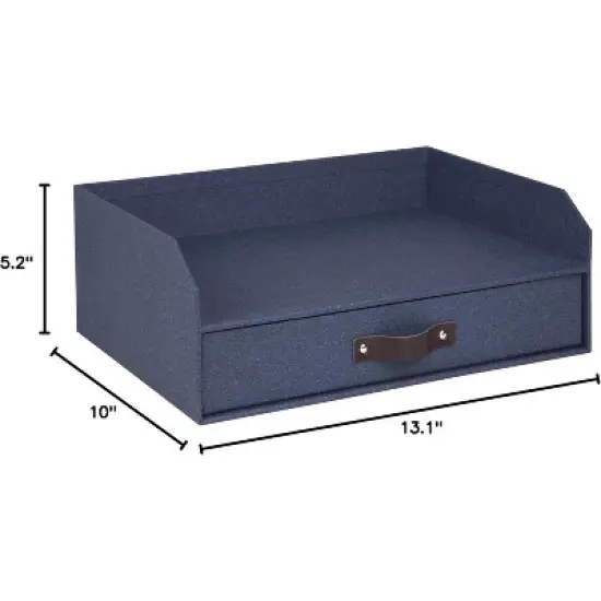 Bigso Walter Letter Tray for A4 or Letter Size Documents - Paper Tray Organizer for Desk with Storage Drawer and Rubber Feet image {4}