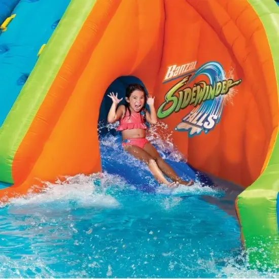 Banzai Sidewinder Falls Inflatable Kiddie Pool with Slides & Cannons (6 Pack) image {3}