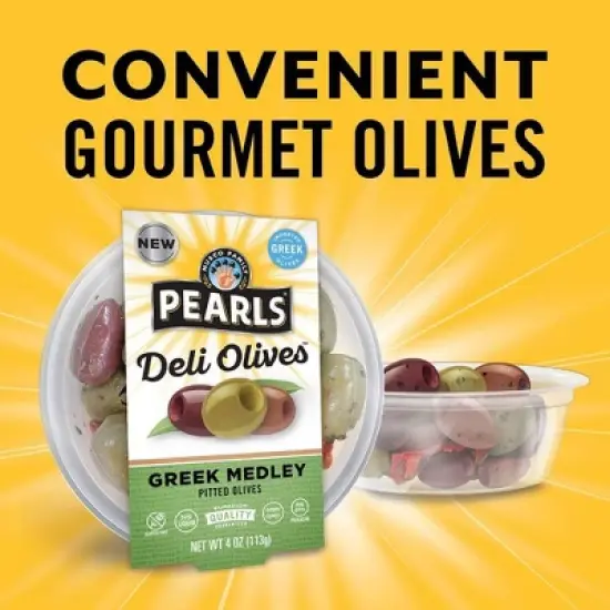 Pearls Deli Pitted Greek Medley Olives - 4oz image {3}