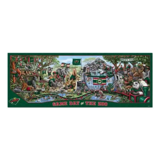 NHL Minnesota Wild Game Day At The Zoo Puzzle - 500pc image {2}