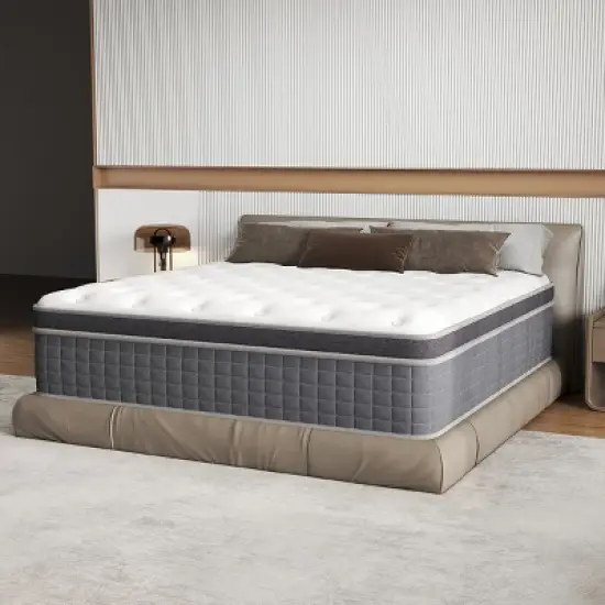 CHEVNI 10/12/14 Inch Mattress in a box Hybrid Spring Memory Foam Medium Firm image {11}