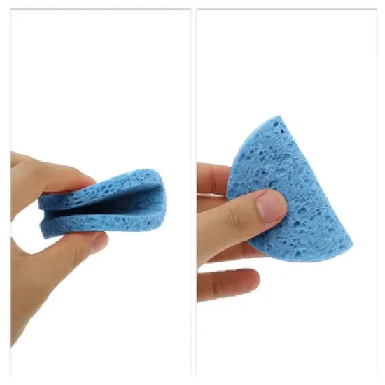 Unique Bargains Reusable Facial Sponges 4.53"x3.66"x0.39" 1 Pc image {3}