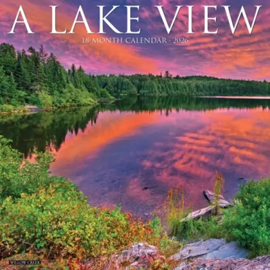 Willow Creek Press 12"x12" 2026 Lake View Wall Calendar image {5}