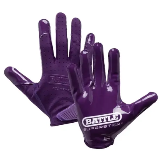 Battle Sports Youth Doom Speed Receiver Football Glove - Purple image {2}