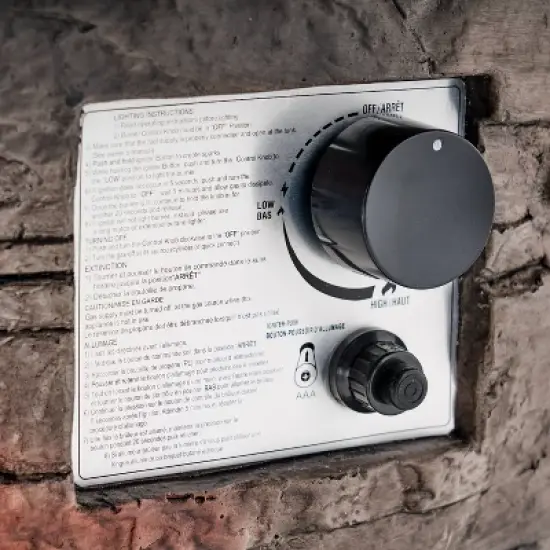 Hoonah Stone Circular MGO Fire Pit - Gray - Christopher Knight Home image {5}