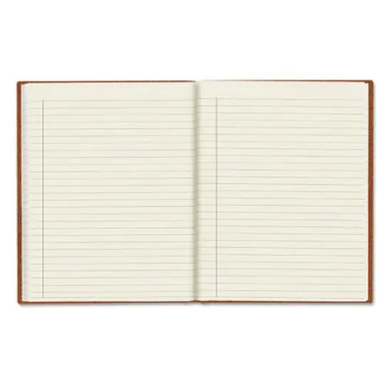 Blueline Da Vinci Notebook, 1-Subject, Medium/College Rule, Tan Cover, (75) 9.25 x 7.25 Sheets image {2}