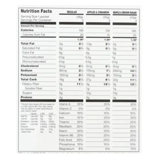 McCann's Instant Irish Oatmeal Variety Pack - Case of 12/12.73 oz image {5}