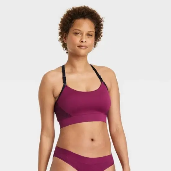 Women's Nursing Yoga Bralette - Auden&trade; Red image {6}