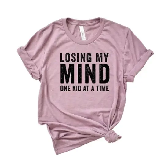 Simply Sage Market Women's Losing My Mind One Kid At A Time Short Sleeve Graphic Tee image {3}