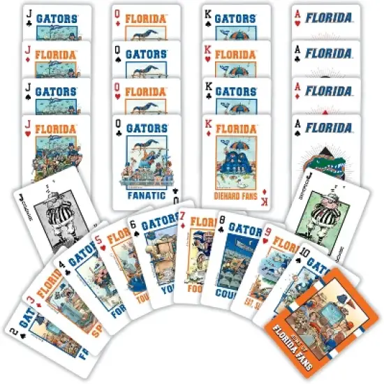 MasterPieces Officially Licensed NCAA Florida Gators Fan Deck Playing Cards - 54 Card Deck image {2}