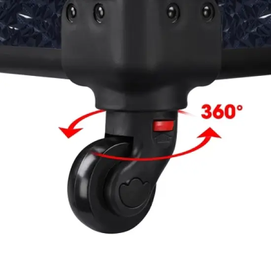 Byootique Manicure Table Nail Desk & Rolling Makeup Train Case Kit image {4}