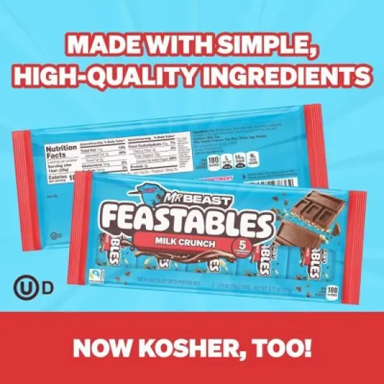Feastables Milk Chocolate Crunch - 6.17oz/5ct image {5}