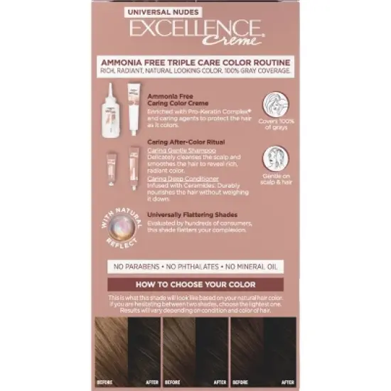 L'Oreal Paris Excellence Universal Nudes Ammonia Free Permanent Hair Color image {8}