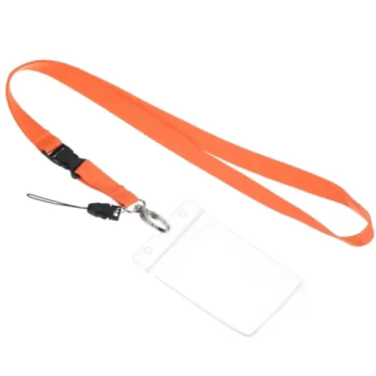 Unique Bargains Polyester Wear-resistant Lightweight ID Card Neck Lanyards with Hook 2 Pcs image {5}