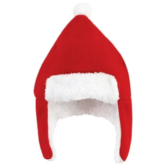 Hudson Baby Unisex Baby Trapper Hat, Mitten and Bootie Set, Santa image {2}