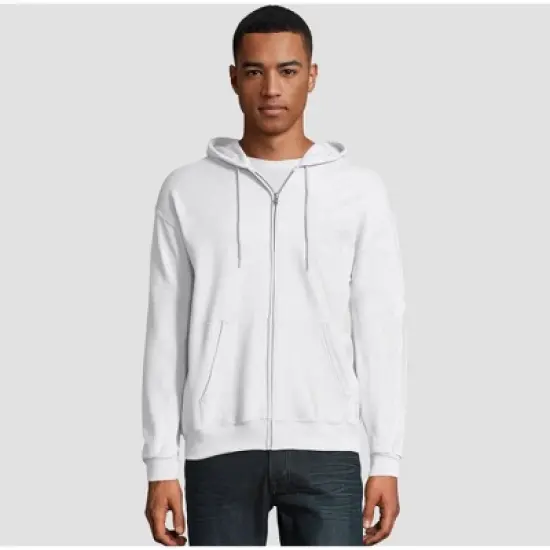 Hanes Men's EcoSmart Fleece Full-Zip Hooded Sweatshirt image {12}