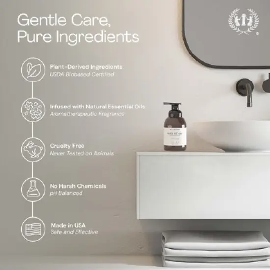 Muse Apothecary Hand Ritual - Aromatic and Nourishing Foaming Hand Soap, Infused with Essential Oils - 11.5 oz, Aloe + Eucalyptus + Lavender, 2 Pack image {5}