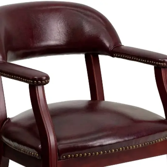 Emma and Oliver Conference Chair with Accent Nail Trim  and Casters image {4}